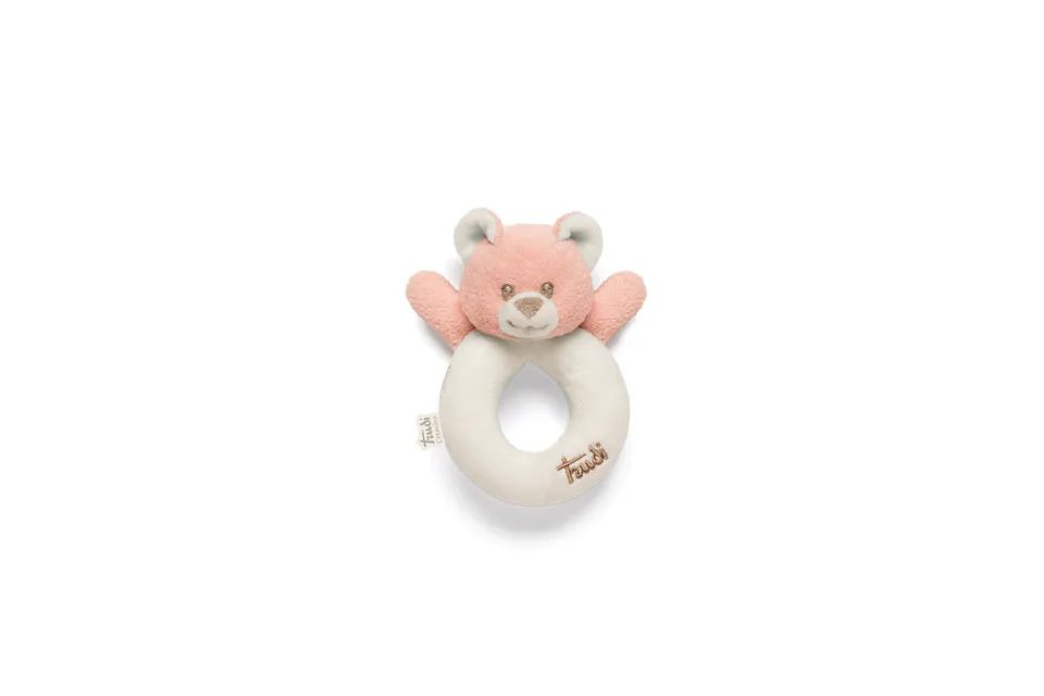 trudi-orso-sonaglio-rosa-peluche-neonato-con-campanellino image 1