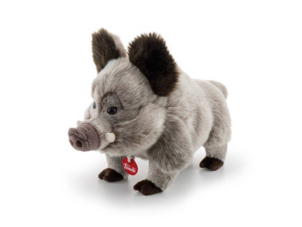 trudi-icons-cinghiale-levante-peluche-adulto-grigio image 1