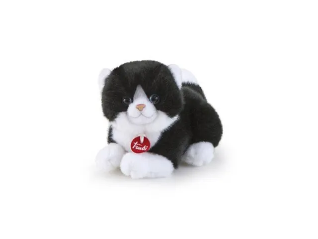 trudi-trudino-gatto-bianco-e-nero-peluche-disteso image 1