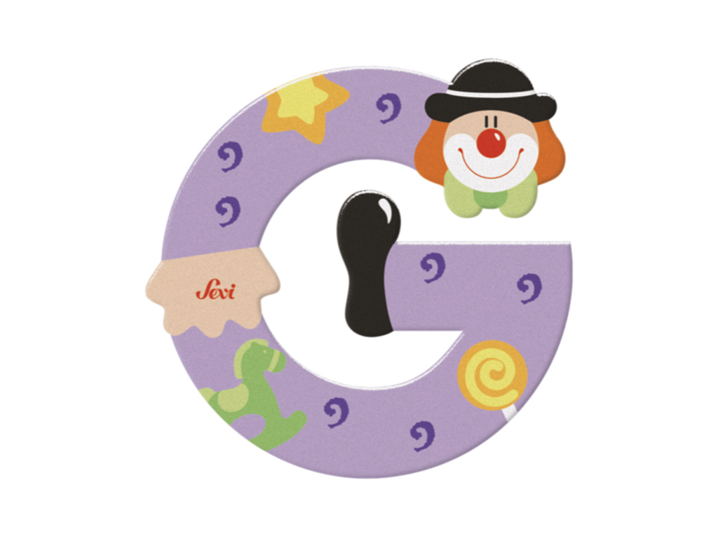 trudi-lettera-g-clown-decorativa-back-to-school image 2