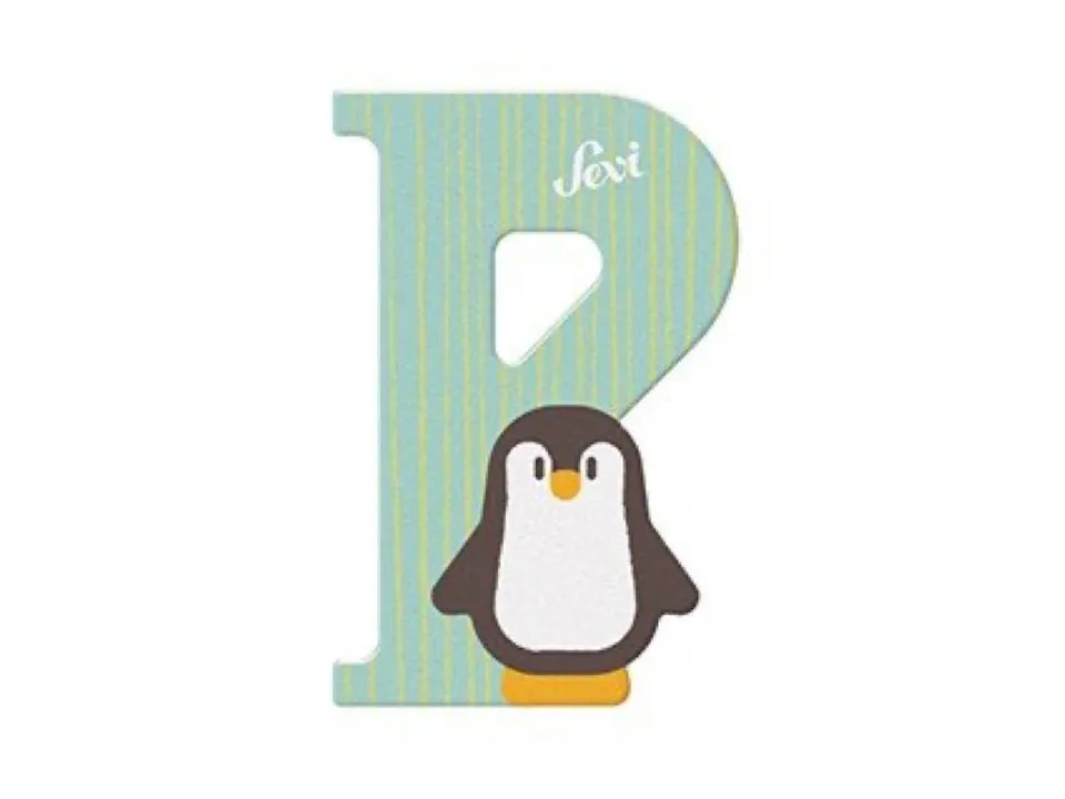 trudi-sevi-lettera-p-pinguino-alfabeto-animali-legno image 1