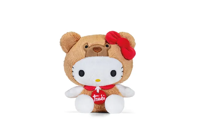 trudi-hello-kitty-vestita-da-orso-ettore-peluche-2-in-1 image 1