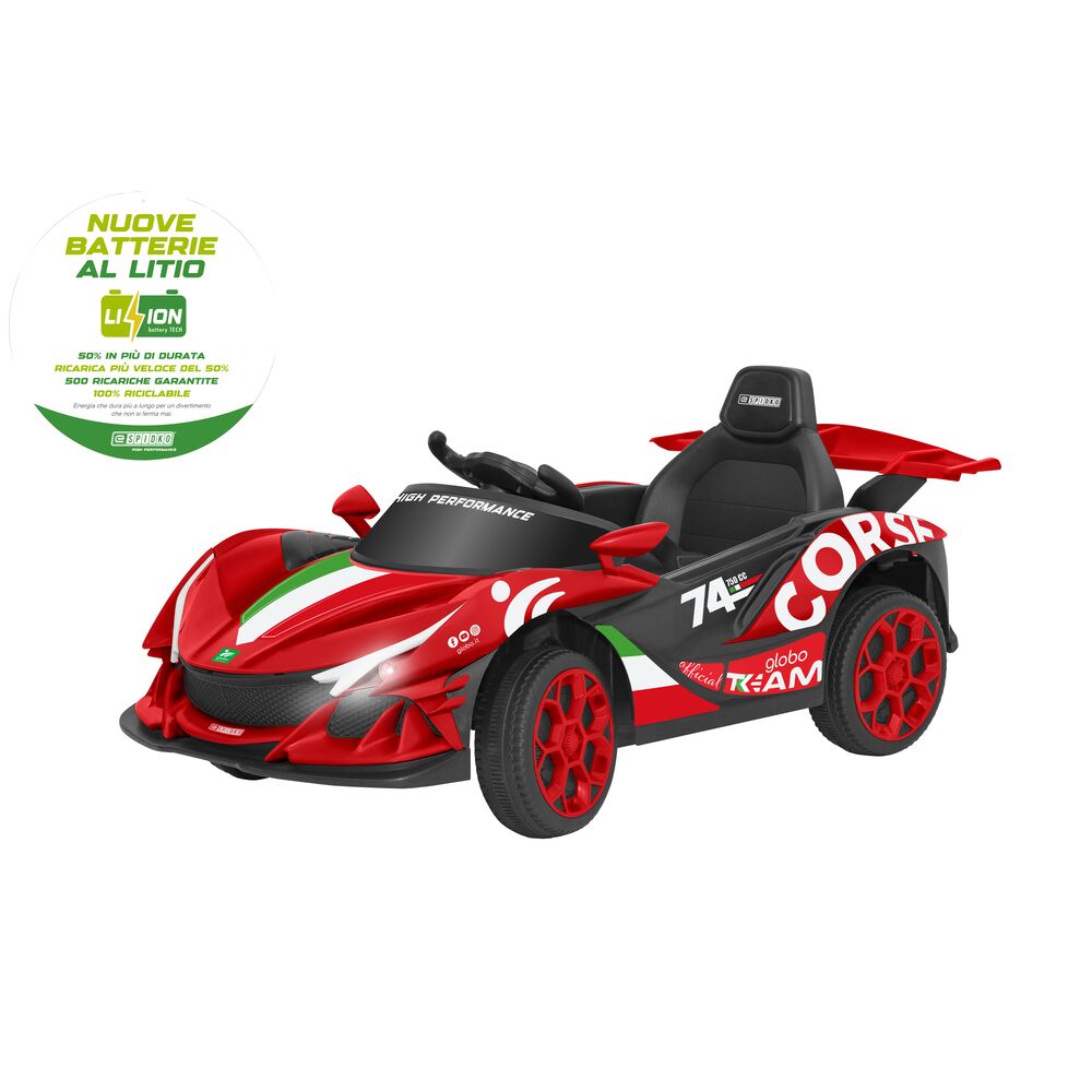 globo-giocattoli-auto-sportiva-12v-radiocomandata-rossa image 1