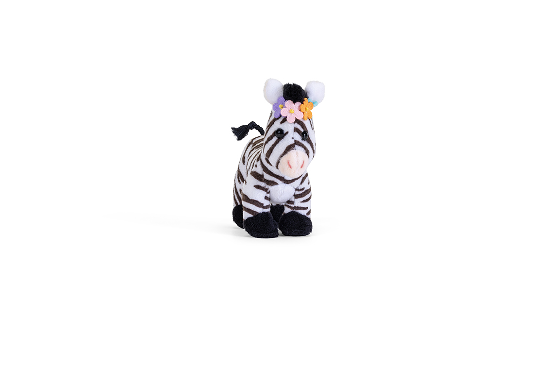 trudi-sweet-zebra-con-fiori-peluche-collezione-sweet image 1