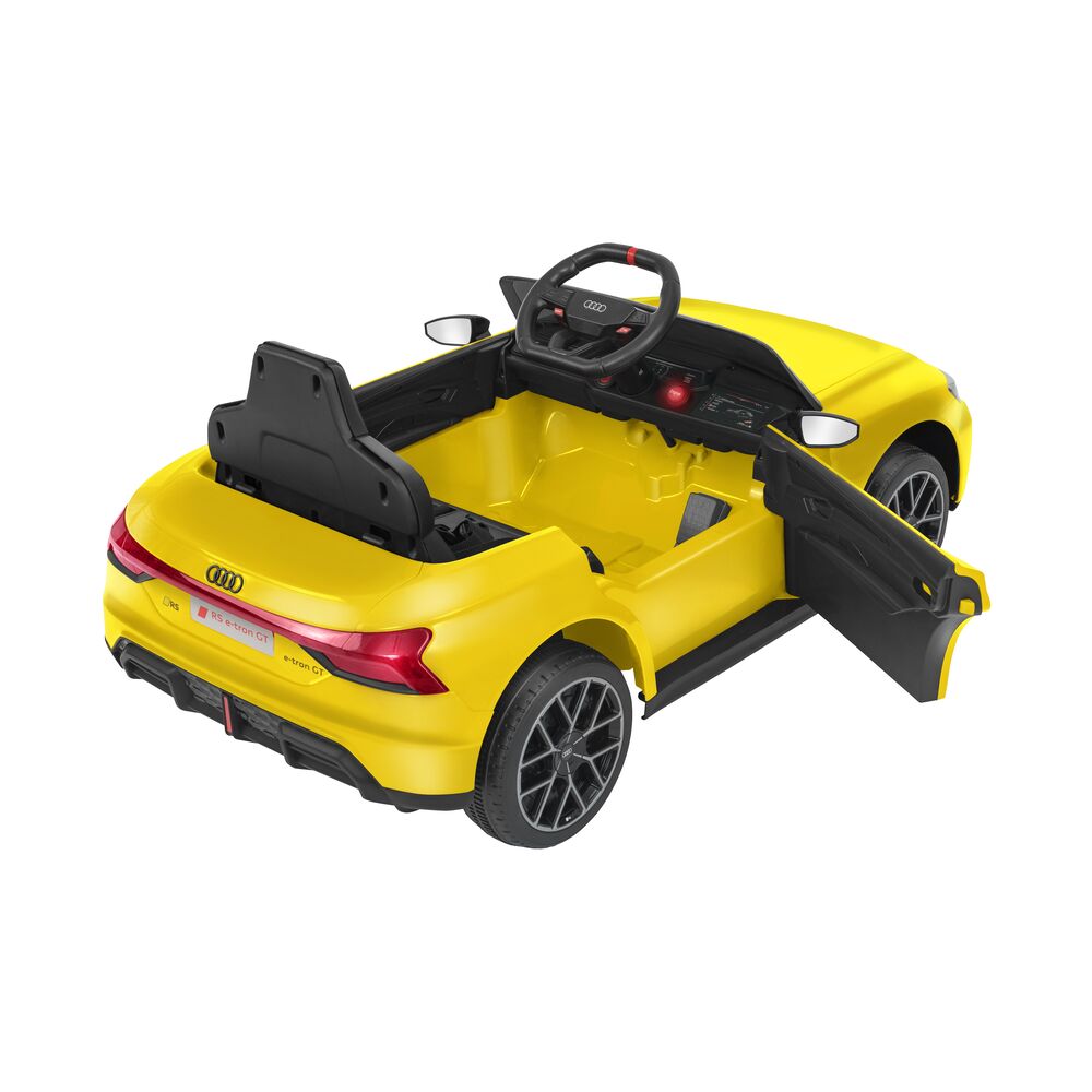 globo-giocattoli-audi-rs-e-tron-12v-con-batteria-al-litio-radiocomandata-gialla image 2