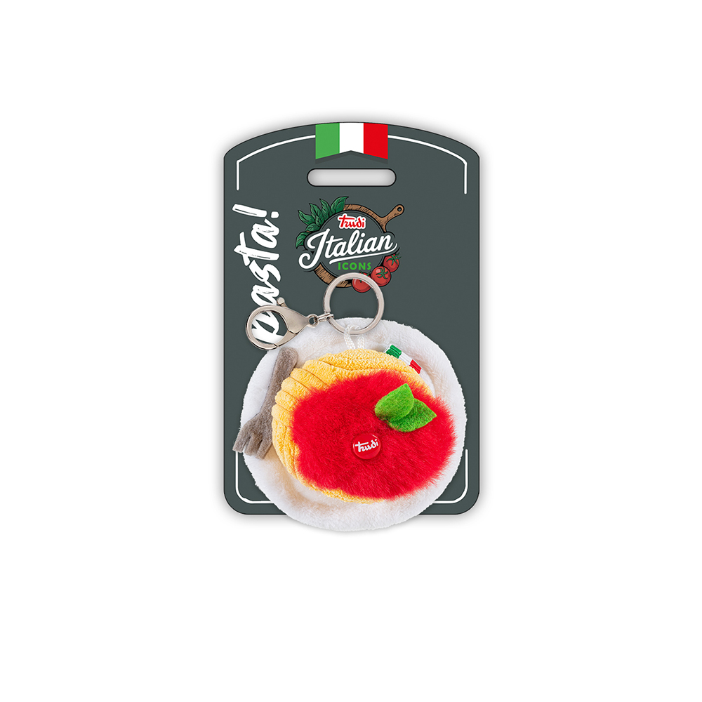 trudi-pasta-spaghetti-portachiavi-peluche image 1