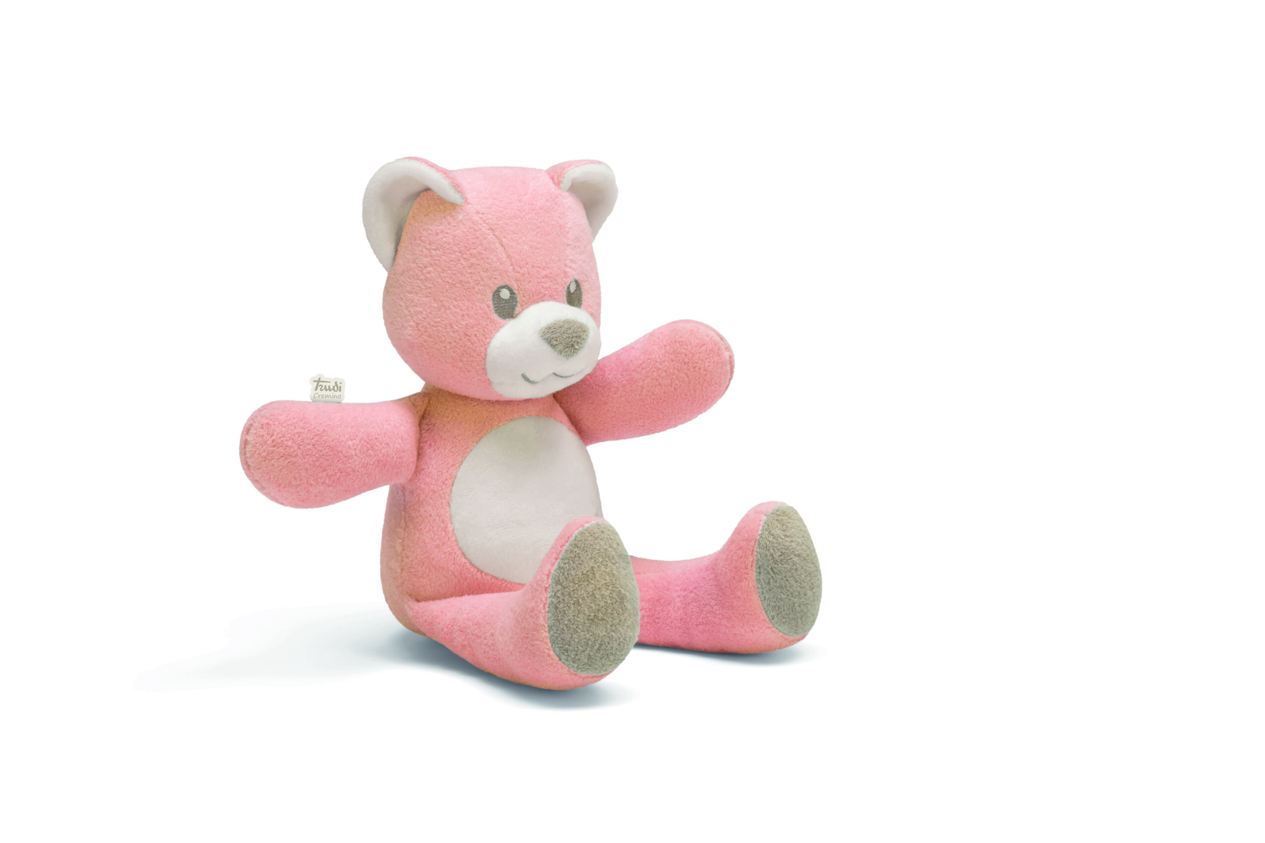 trudi-orso-cremino-rosa-peluche-baby-morbido image 3