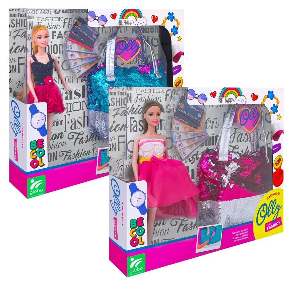 globo-giocattoli-fashion-doll-olly-borsetta-pailettes image 1