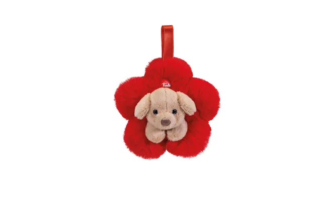 trudi-sweet-fiore-con-cagnolino-peluche-collezione-sweet image 1