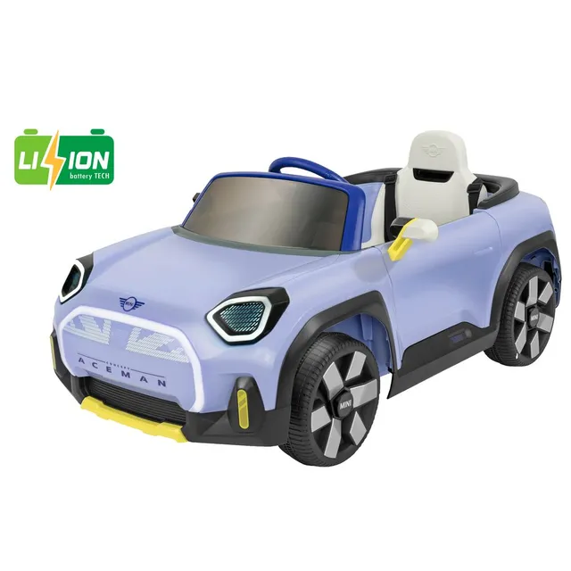 globo-giocattoli-mini-aceman-viola-12v-auto-elettrica-cavalcabile-con-batteria-a image 1