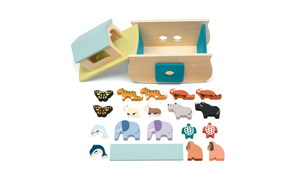 trudi-sevi-play-set-arca-animali-21-pezzi-in-legno image 3