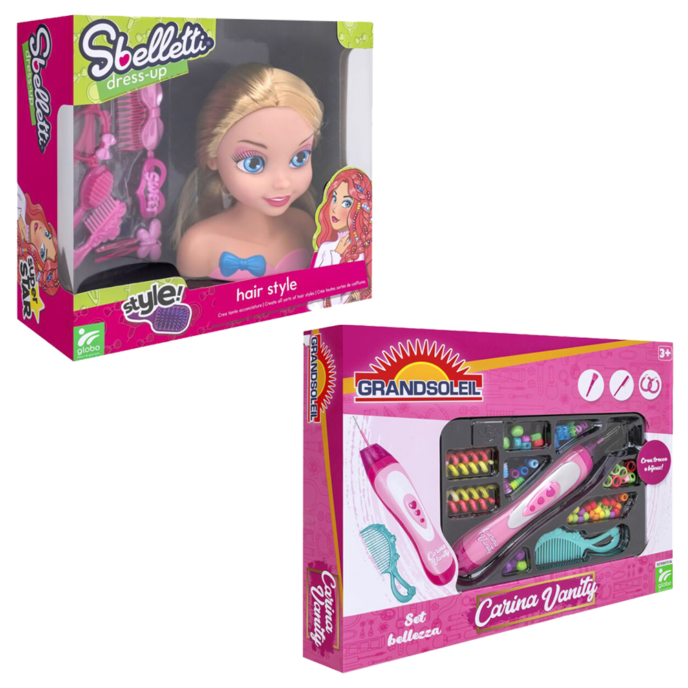 globo-giocattoli-combo-testa-pettinabile-crea-trecce-sbelletti image 1