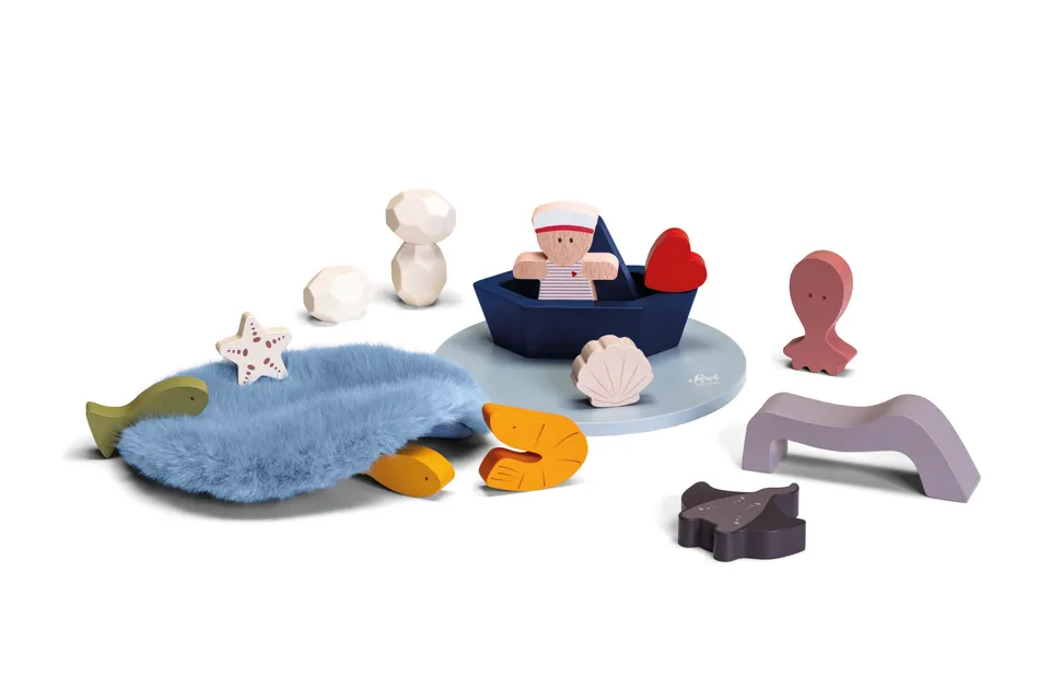 sevi-play-set-love-sea-marinaio-17-pezzi-in-legno image 1