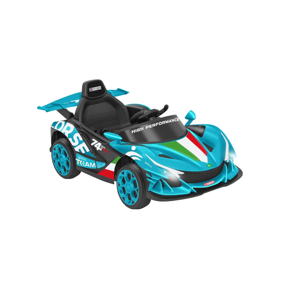 globo-giocattoli-auto-sportiva-12v-batteria-litio-radiocomandata-azzurra image 7