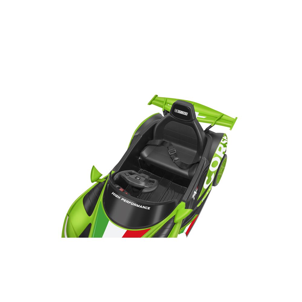 globo-giocattoli-auto-sportiva-12v-con-batteria-al-litio-radiocomandata-verde image 2