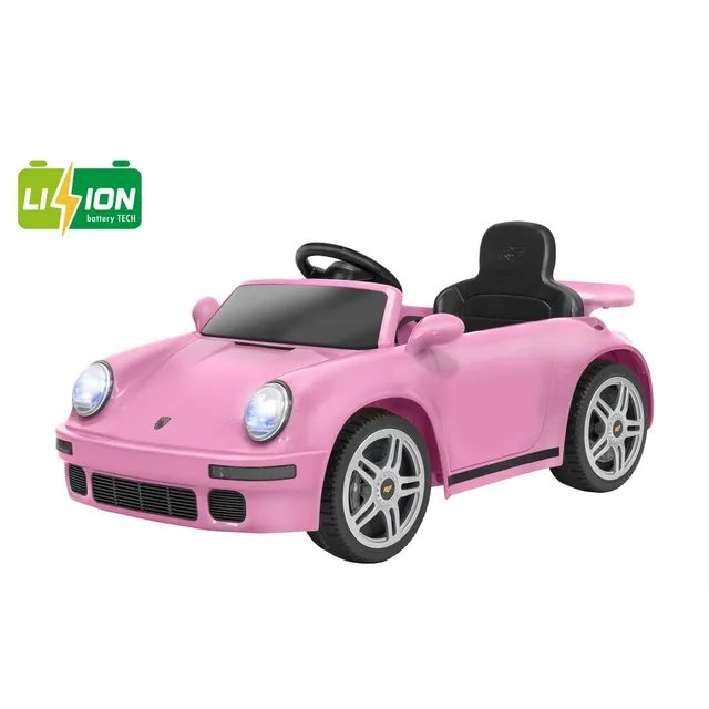 globo-giocattoli-ruf-ctr2017-12v-con-batteria-al-litio-auto-radiocomandata-rosa image 1