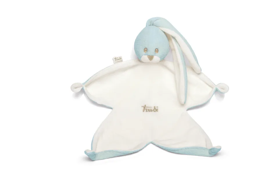 trudi-baby-coniglio-doudou-azzurro-peluche-copertina image 1