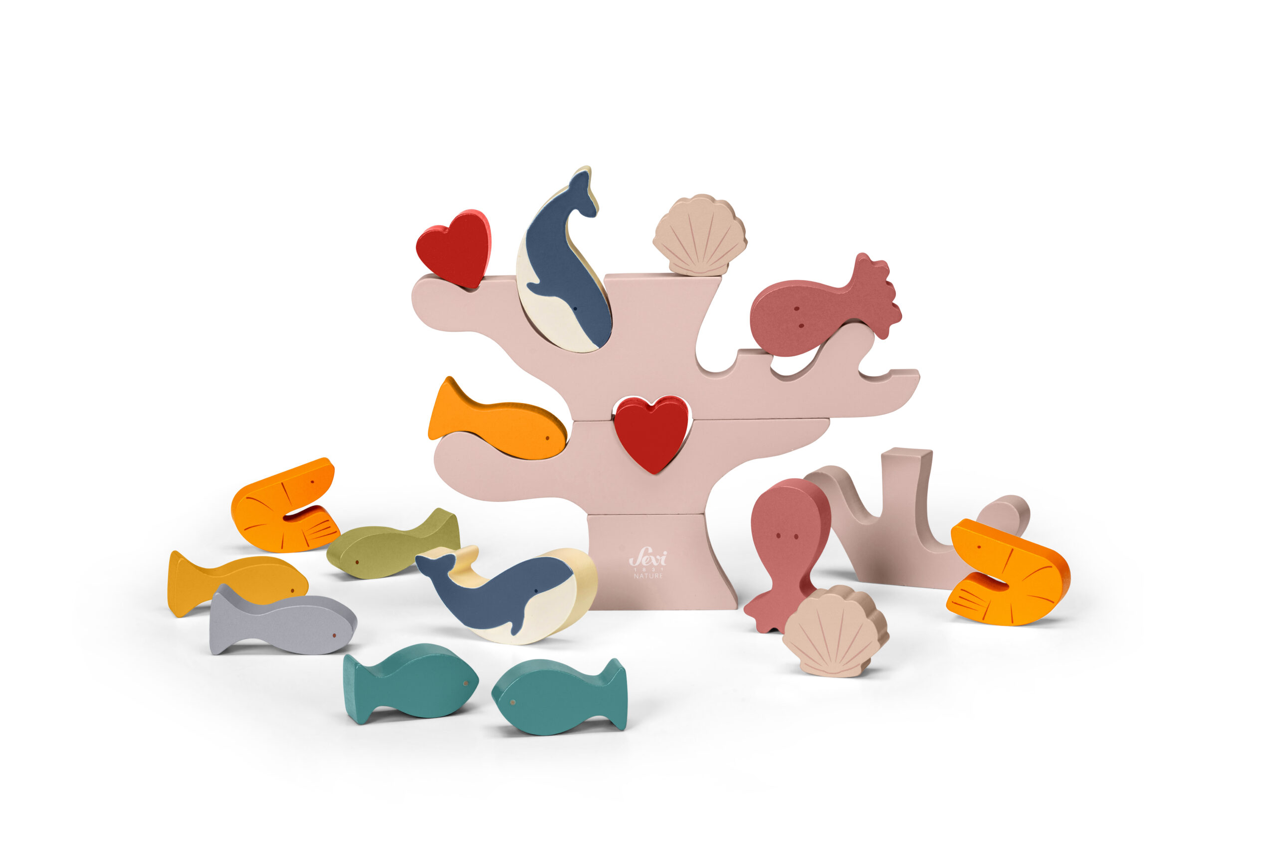 trudi-sevi-balance-corallo-20-pz-gioco-equilibrio-mare image 3