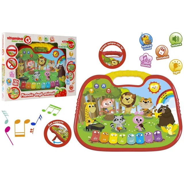 globo-giocattoli-pianola-degli-animali-luci-e-suoni-10-36-mesi image 1