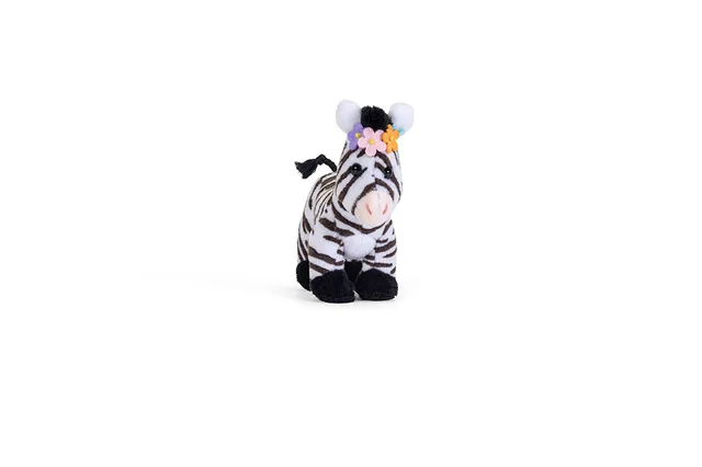 trudi-sweet-zebra-con-fiori-peluche-collezione-sweet image 1