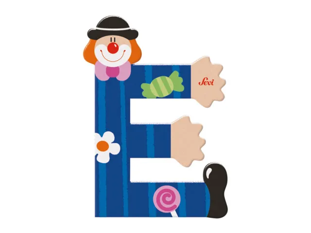 trudi-lettera-e-clown-decorazione-cameretta image 1