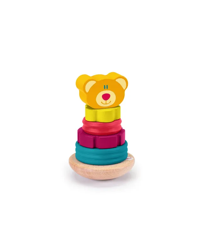 trudi-sevi-impilabile-tattile-magnetico-orso-6-pezzi-legno image 1