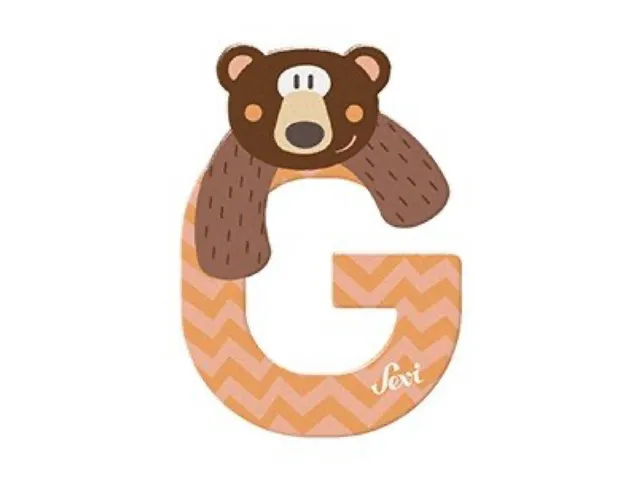trudi-sevi-lettera-g-grizzly-letterina-in-legno image 1