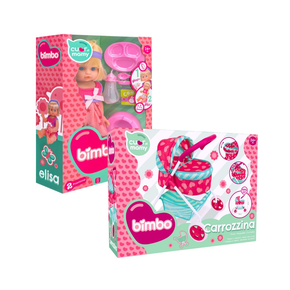 globo-giocattoli-bambola-con-funzioni-e-carrozzina image 1