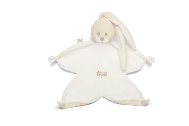 trudi-coniglio-doudou-avorio-peluche-copertina-neonato image 1