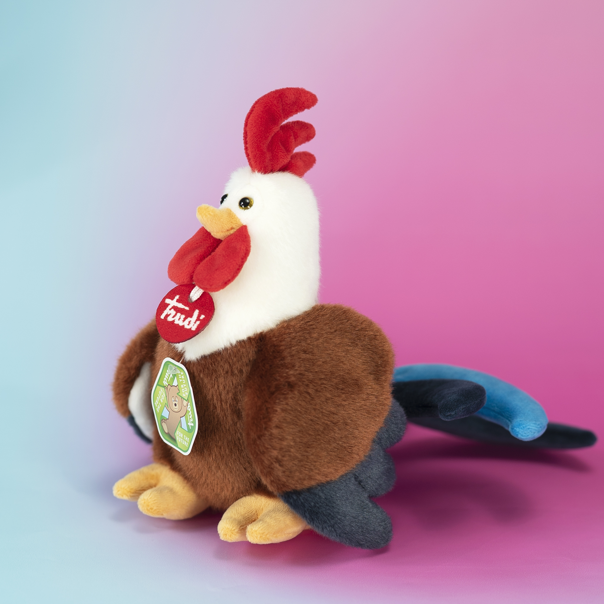 trudi-gallo-oscar-peluche-blu-rame-lavabile image 5