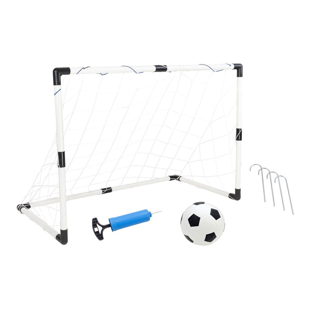 globo-giocattoli-porta-da-calcio-con-palla-e-pompa-95x70x48-cm image 2