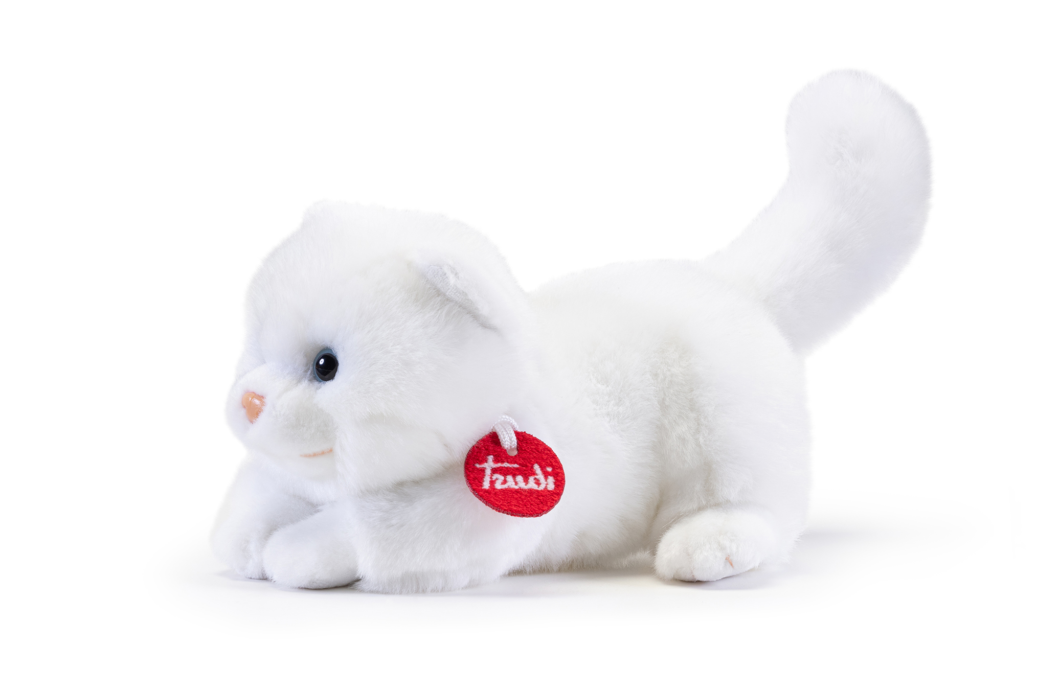 trudi-gattino-brad-bianco-peluche-gatto-morbido image 3