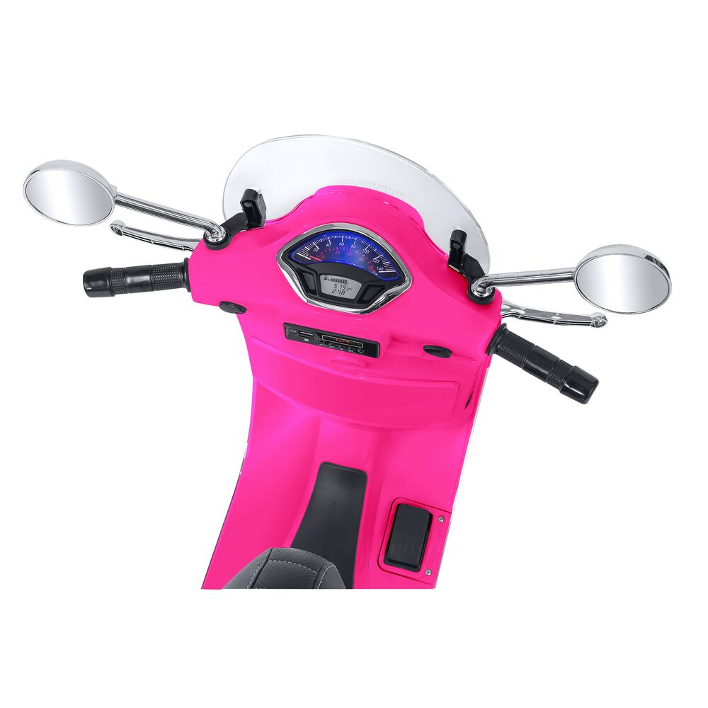 globo-giocattoli-vespa-gts-12v-moto-elettrica-rosa-con-batteria-al-litio image 3