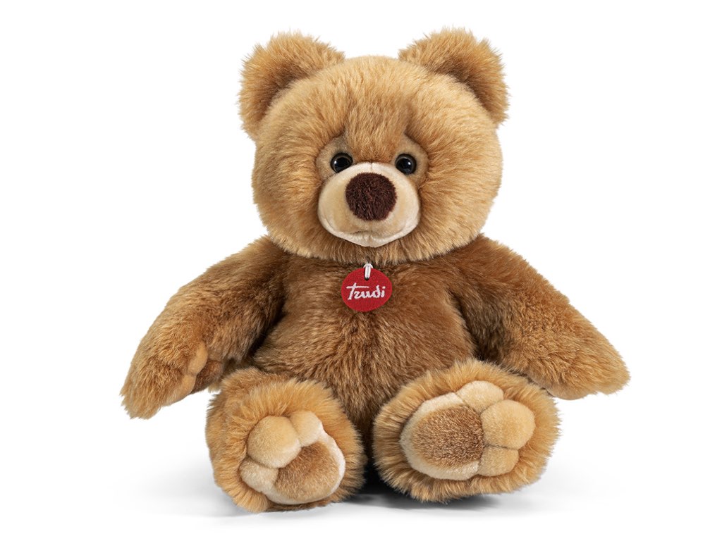 trudi-orso-ettore-peluche-classico-color-miele-pelo-lungo image 2