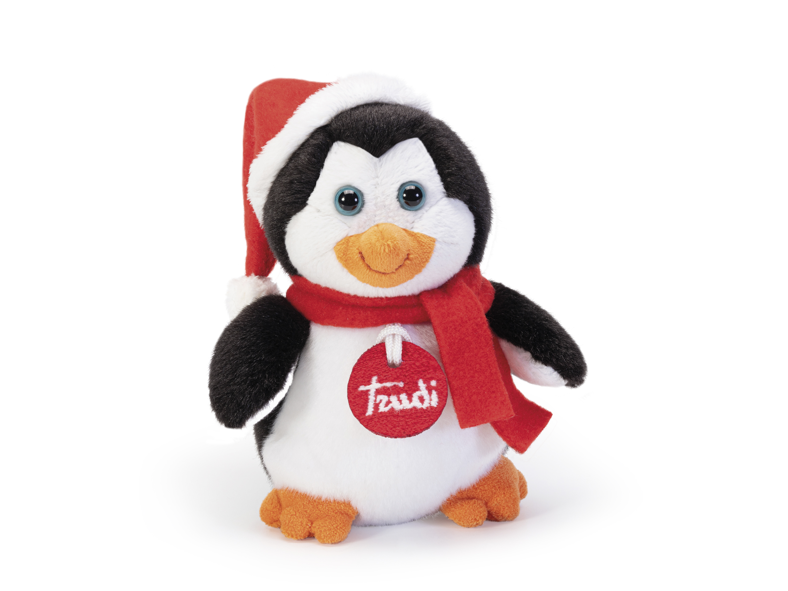 trudi-trudino-pinguino-vestito-di-natale-peluche-mini image 1