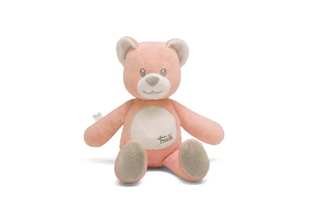 trudi-orso-cremino-rosa-peluche-baby-morbido image 1