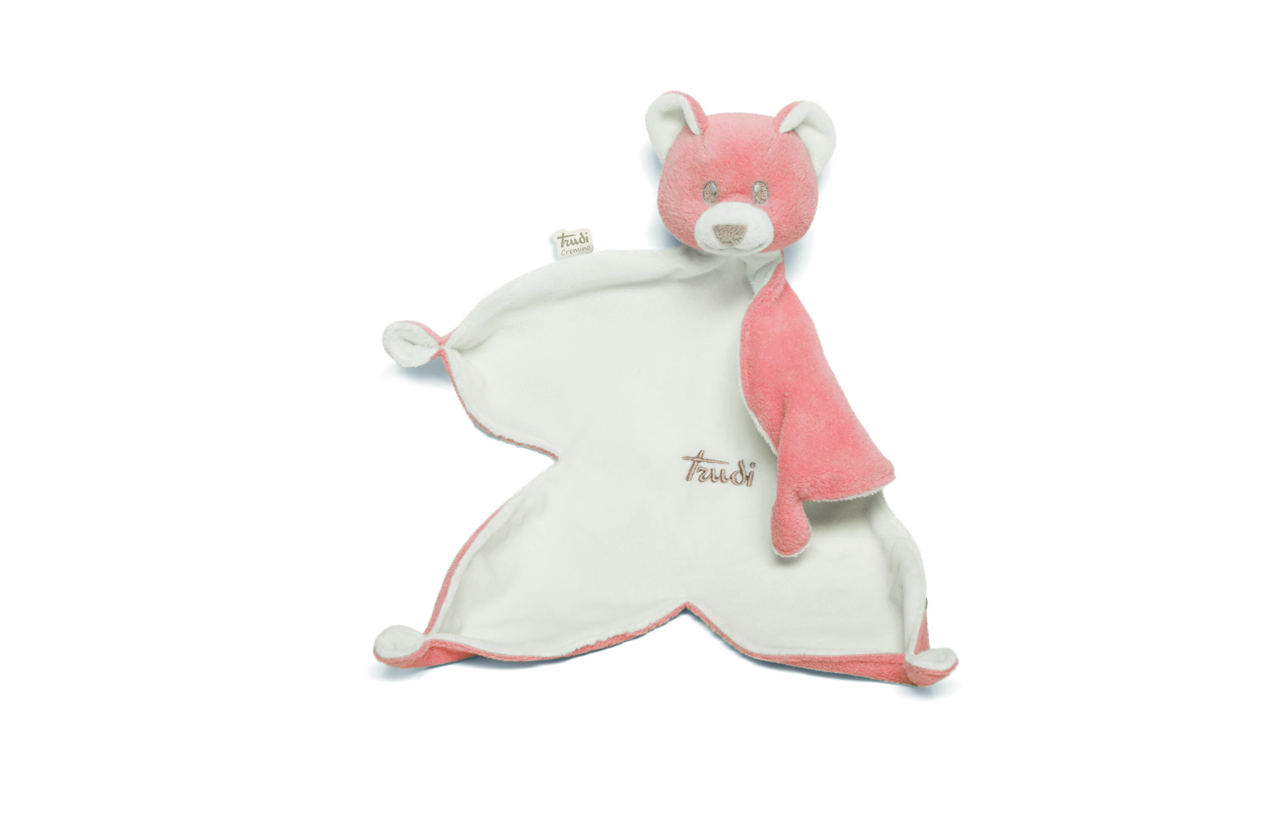 trudi-orso-doudou-rosa-doudou-prima-infanzia-con-orsetto-3d image 3
