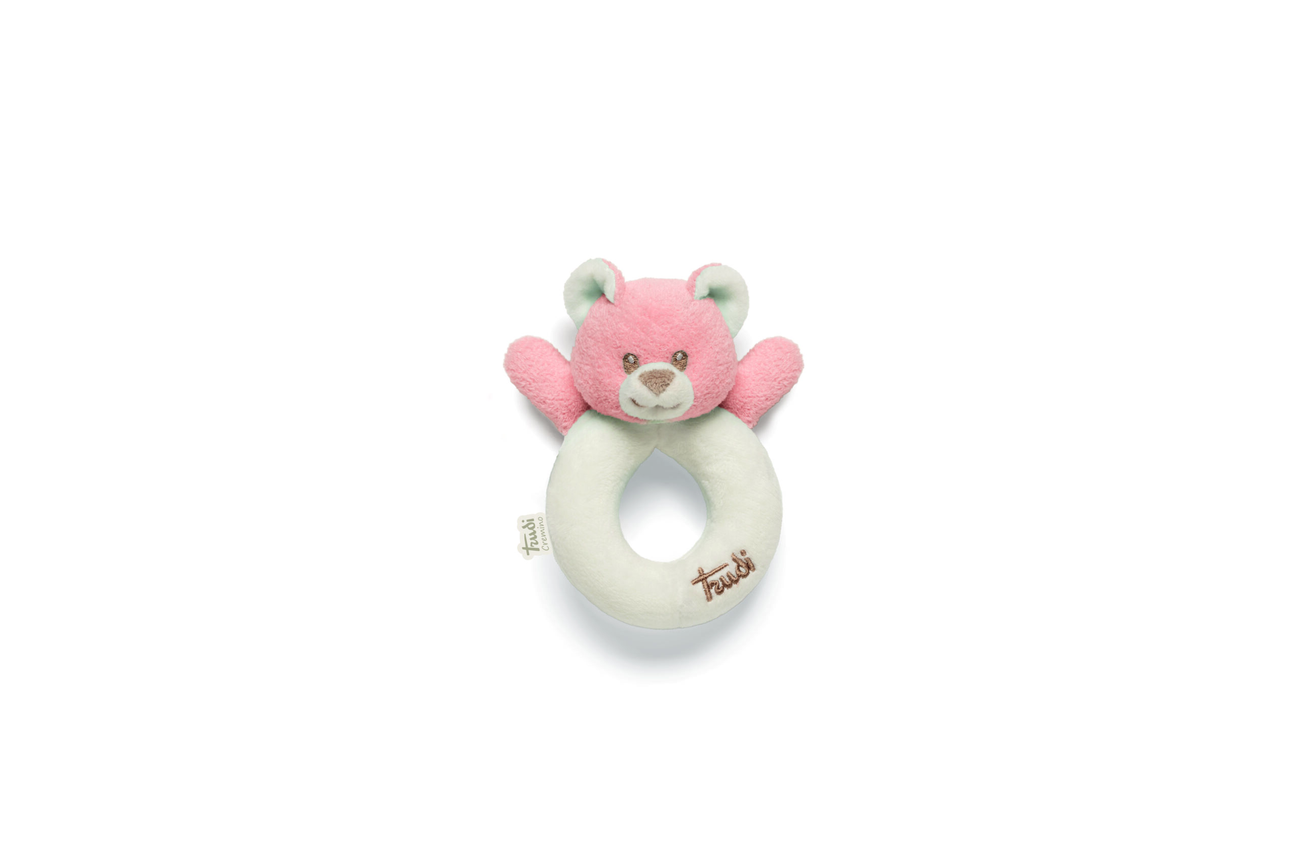 trudi-orso-sonaglio-rosa-peluche-neonato-con-campanellino image 1