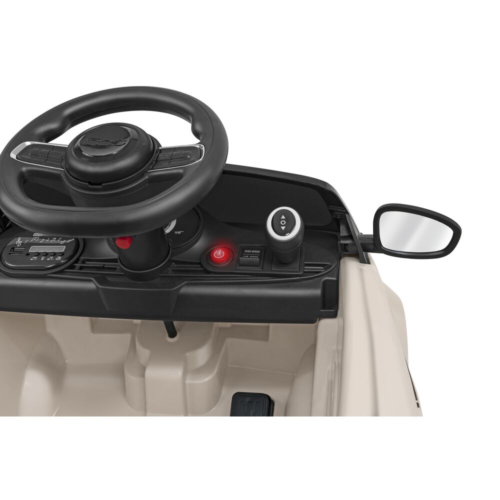 globo-giocattoli-fiat-500e-12v-batteria-litio-radiocomandata-bianca image 5
