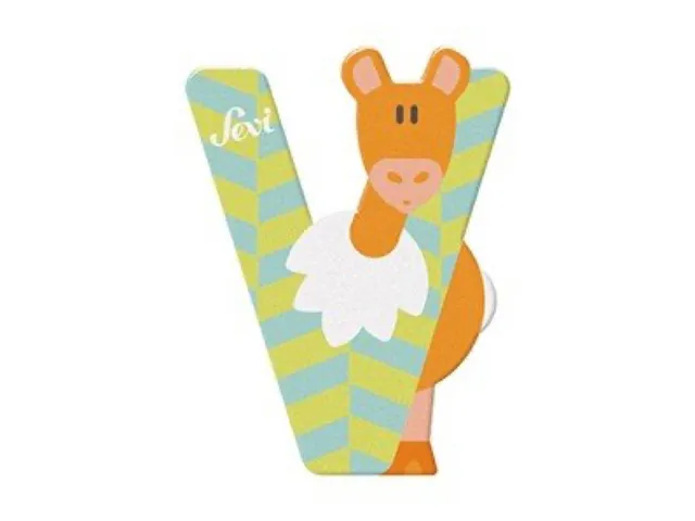 trudi-sevi-lettera-v-vigogna-in-legno-alfabeto-animali-promo image 1