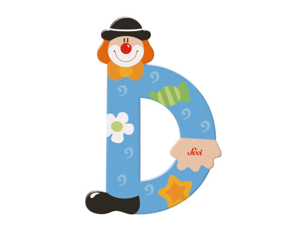 trudi-lettera-d-clown-lettera-decorativa-cameretta image 1