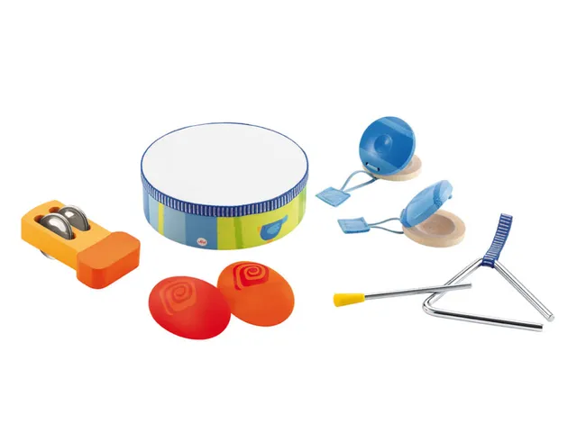 trudi-set-percussioni-5-strumenti-8-pz-gioco-musicale image 1