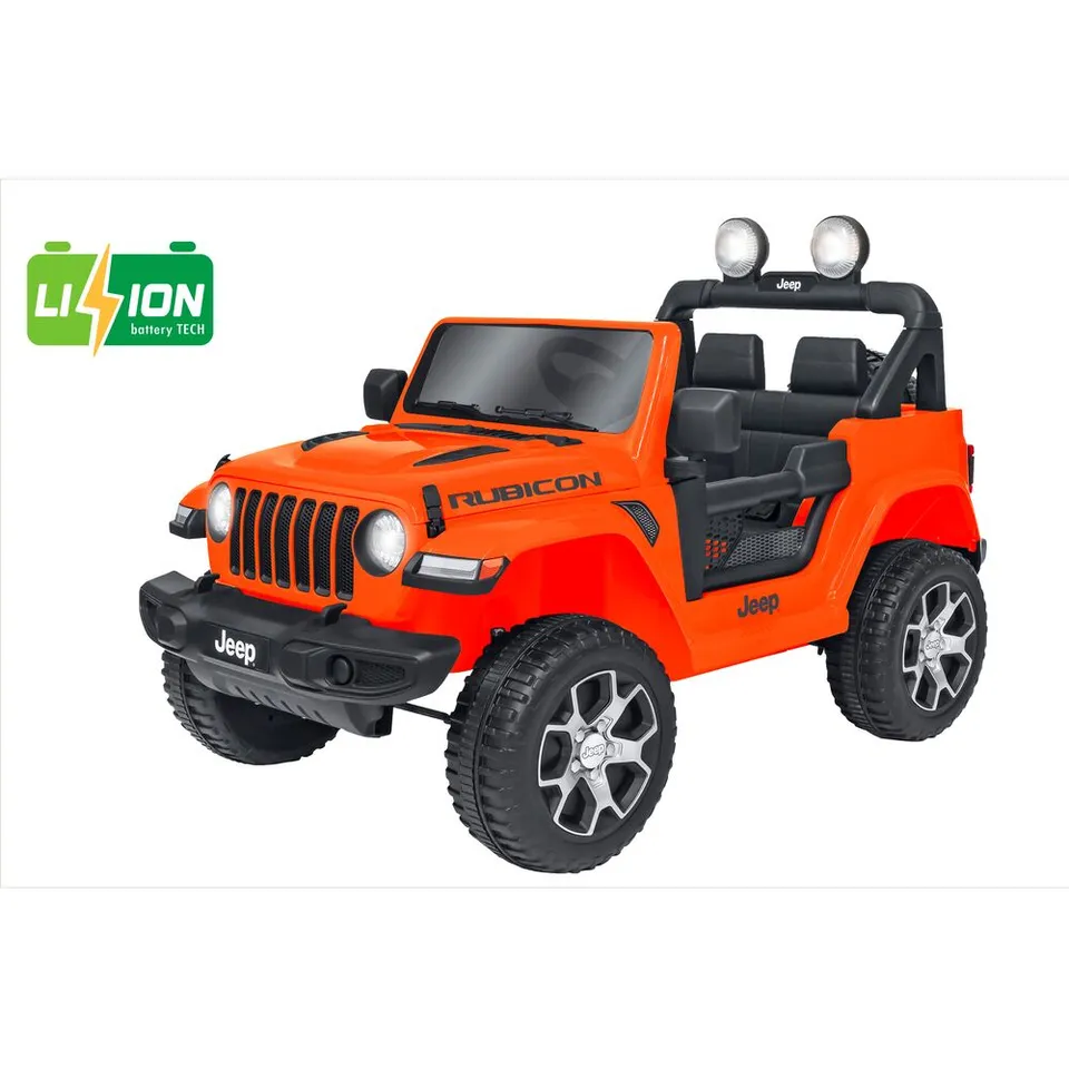 globo-giocattoli-jeep-rubicon-wrangler-batteria-litio-radiocomandata-arancione image 1