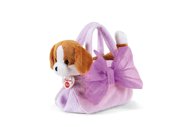 trudi-fashion-bags-cane-in-borsa-con-fiocco-peluche image 1