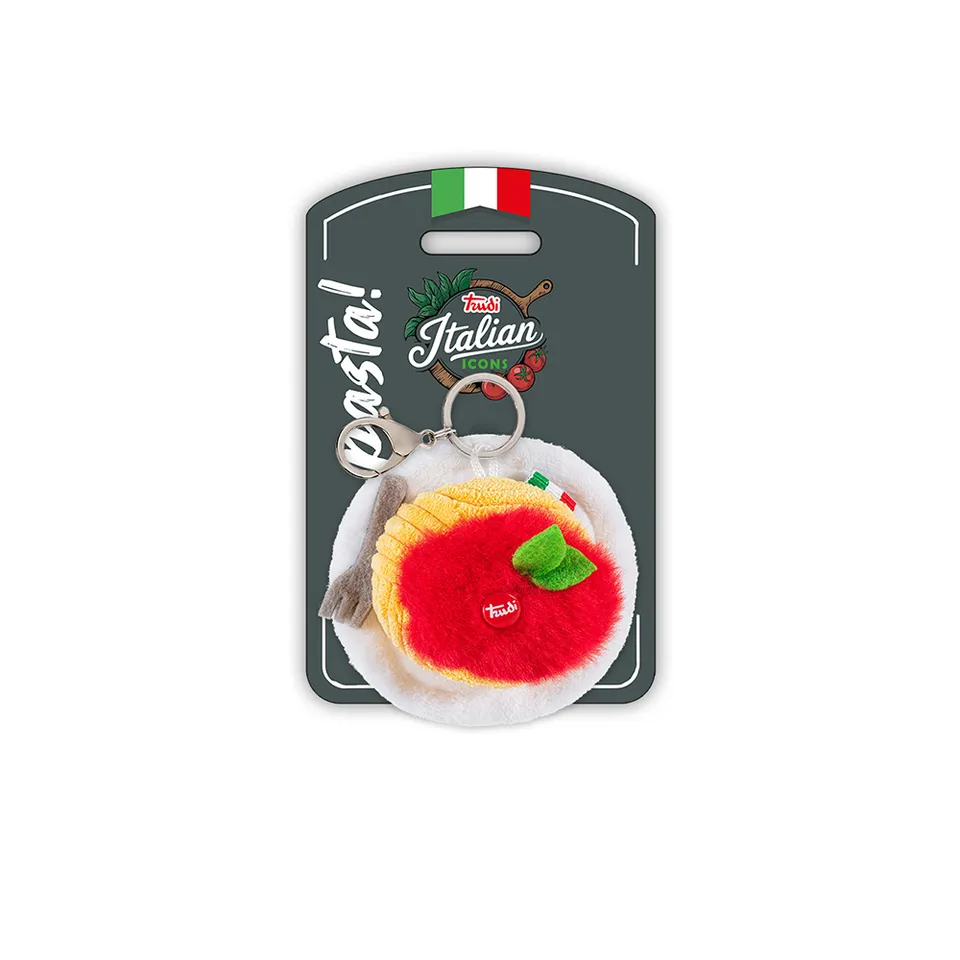 trudi-pasta-spaghetti-portachiavi-peluche image 1