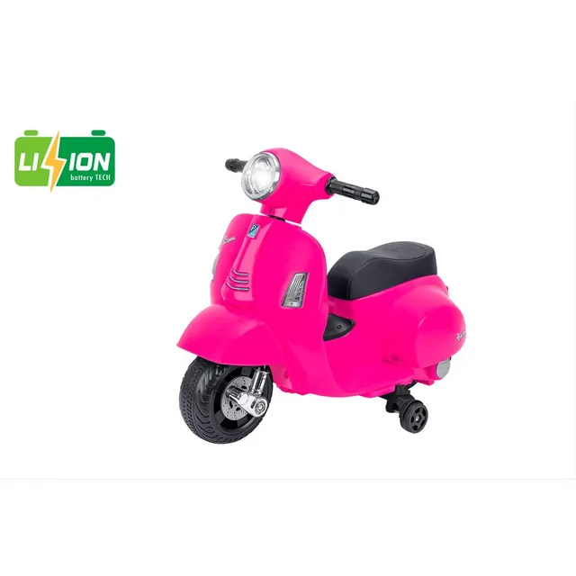 globo-giocattoli-vespa-gts-8v-con-batteria-al-litio-moto-cavalcabile-rosa image 1