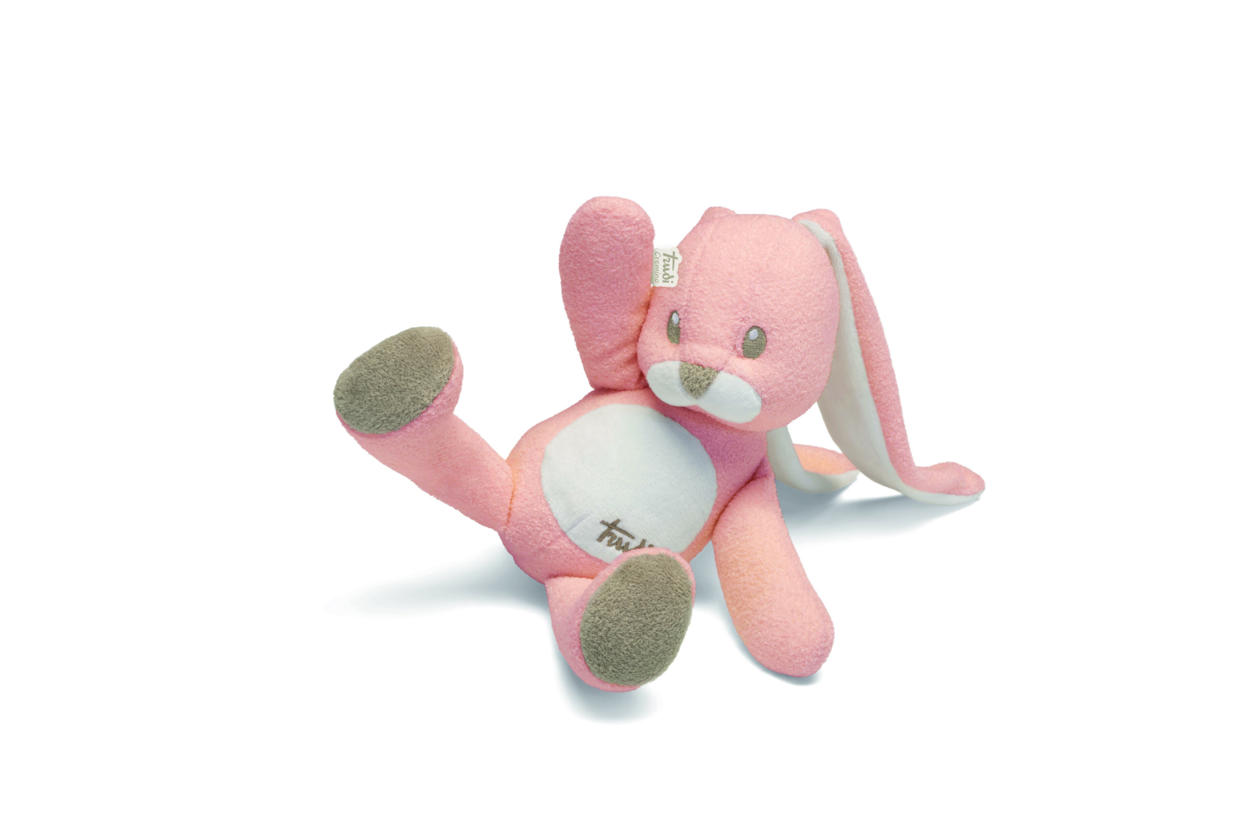 trudi-baby-coniglio-cremino-rosa-peluche image 2