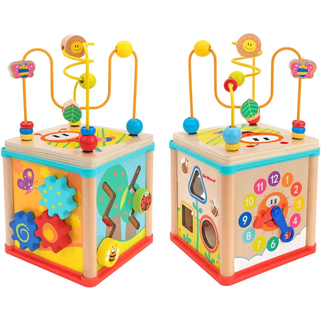 globo-giocattoli-cubotto-multiattivit-in-legno-39939-12-mesi image 1