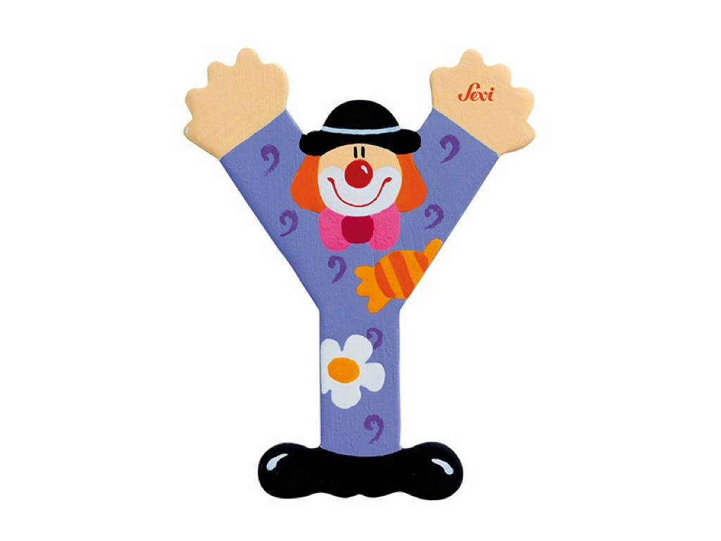 trudi-lettera-y-clown-decorativa-back-to-school image 1