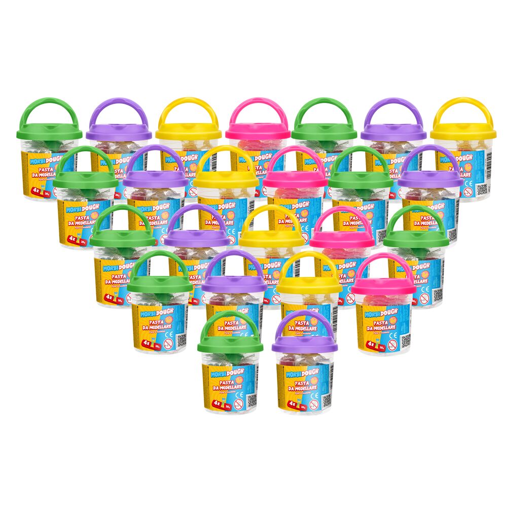 globo-giocattoli-morbidough-display-box-pasta-da-modellare-24pz-x-20g image 1